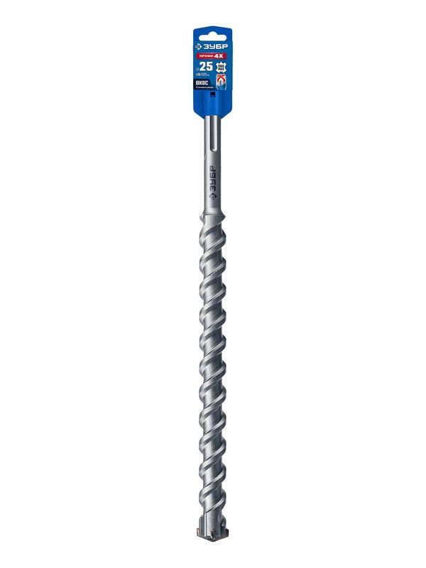 ЗУБР ПРОФИ-4Х 25x410/520 мм, SDS-max бур, ПРОФЕССИОНАЛ (29350-410-25)