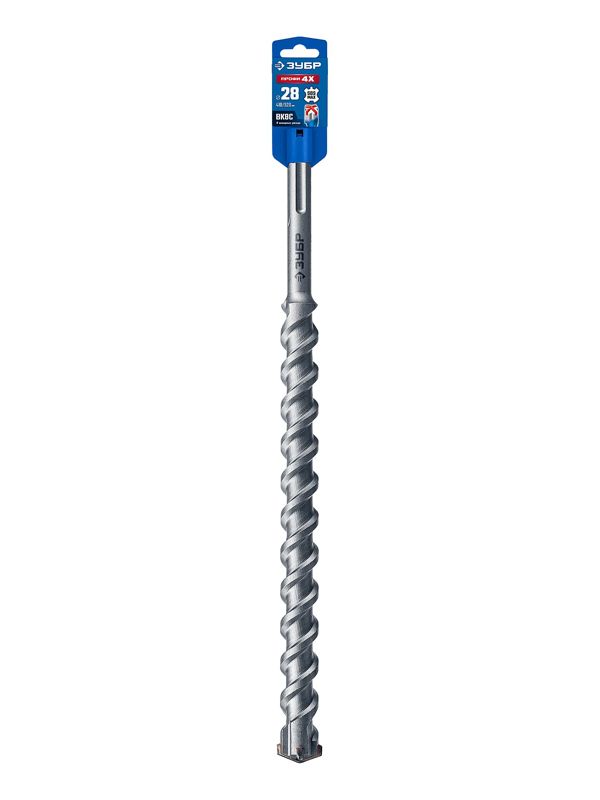 ЗУБР ПРОФИ-4Х 28x410/520 мм, SDS-max бур, ПРОФЕССИОНАЛ (29350-410-28)