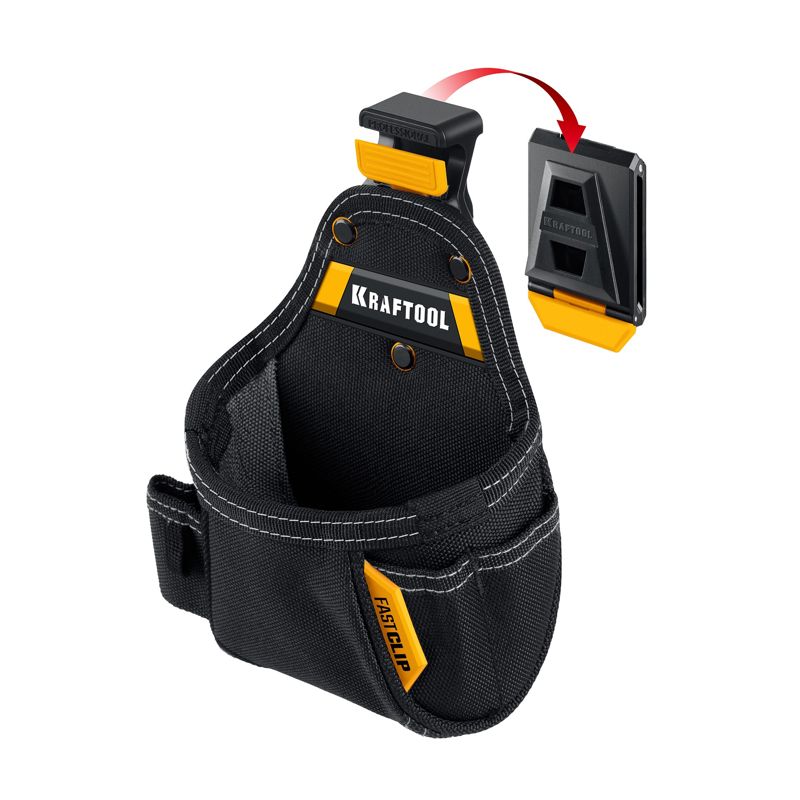 KRAFTOOL KP-5 поясная сумка с быстросъёмным креплением FastClip, 150 х 190 мм (38778)
